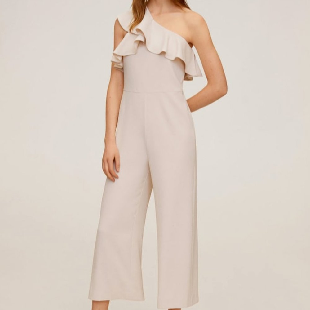 Frilled Long Jumpsuit